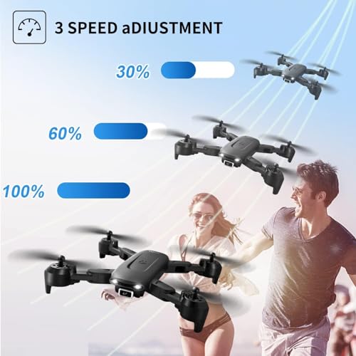 Image of Amitasha Remote Control Camera Drone 4k 1080p Gesture Control Altitude Hold, Headless Mode 3D Flips, App Control, Trajectory Flight RC Drone with Camera for Kids & Adult