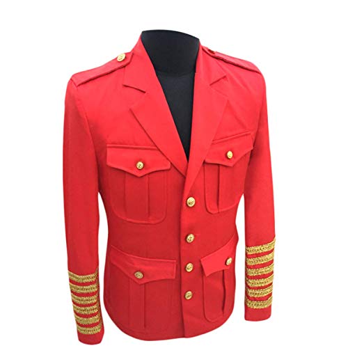 Men's Suits Captain Uniform Blazer Jacket Party Show Prom Stage Cosplay Dinner Dress Coat2
