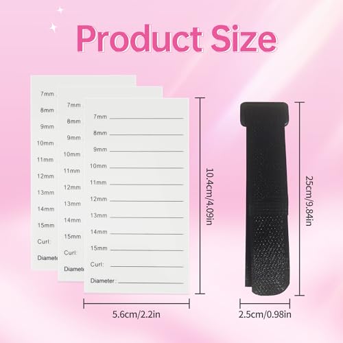 Beauty7 Suporte de extensão de cílios de grande volume, ferramenta de base de paletes com kit de ane
