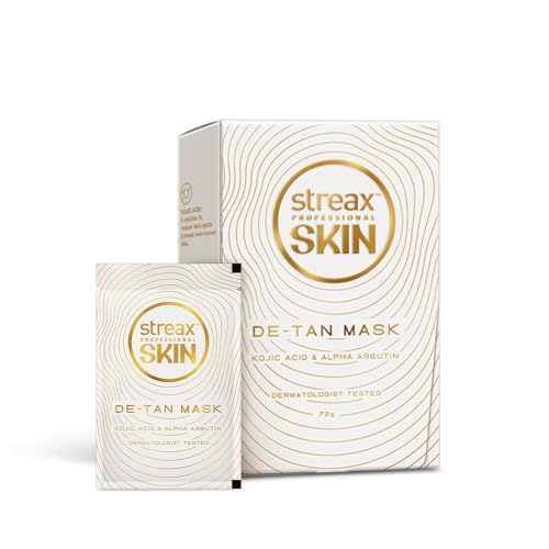 Streax Professional DeTan Pack 72g (6N x 12g) | D Tan Face Pack for Tan Removal | De tan Pack with Exfoliating & Glow Action | Helps Reduce Dark Spots