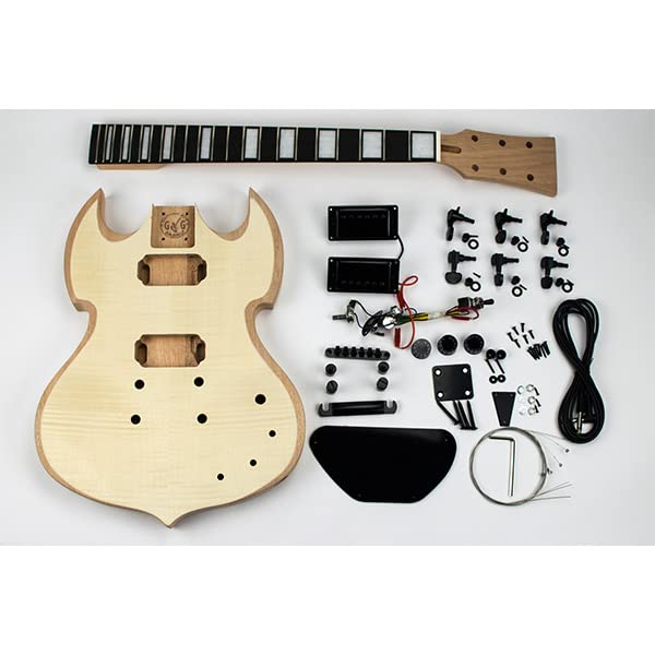 The Guitar Kit Fabric Kit guitare – SG Barbarian, Flame - Les Beatles, Paul McCartney, John Lennon, RIngo Starr, George Harrison The Guitar Kit Fabric Kit guitare - SG Barbarian, Flame