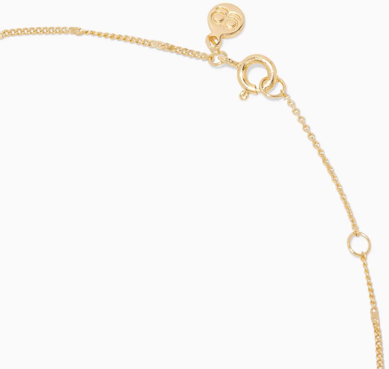 gorjana - Sunset Coin Necklace 17 1/8" - 18k Gold Plated Brass - Unique Sunset Design - Spring Ring Closure - Versatile Layering Piece - Daily Elegance - Image 2