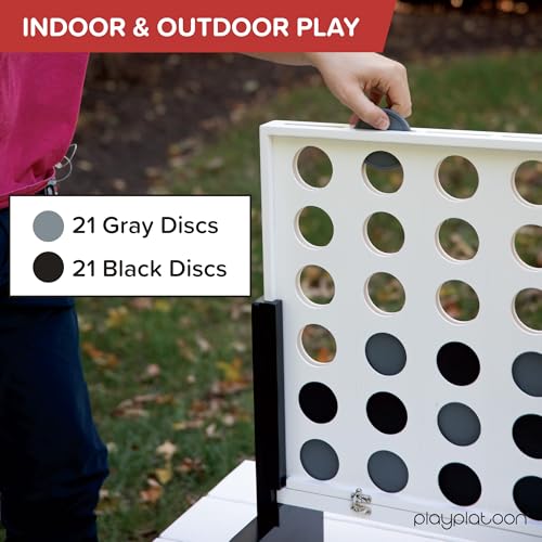Juego gigante 4 en línea de madera para exterior miniatura 3