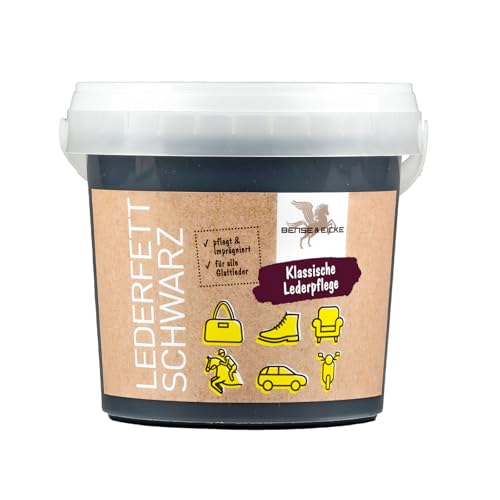 Bense & Eicke B & E Grasa de Piel - Negro, 500 g