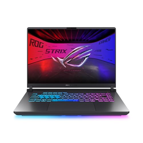 Image of ASUS ROG Strix G16 Gaming Laptop, 16 inch 16:10 FHD+ 165Hz /3ms, NVIDIA GeForce RTX 5050 Laptop GPU, Intel Core i5 Processor 14450HX, 16GB DDR5-5600, 512GB PCIe Gen 4 SSD, Wi-Fi 7, Win11 Home, G615JHR-DS53