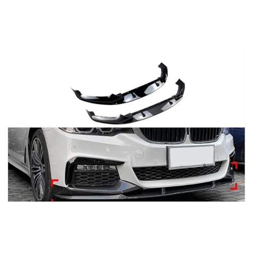 Spoiler avant noir carbone pour BMW Série 5 G30 G31 2017-2020 - 4