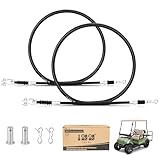10L0L Golf Cart Brake Cable Set 2PCS for Yamaha G8 G14 G16 G19 G20 G22 Gas and Electric Replaces Passenger Side OEM Part# JF2-F6351-10 & Driver Side OEM Part# JF2-F6341-00