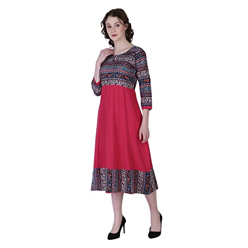 Image of OM SAI LATEST CREATION Women's Crepe Straight Printed Kurta