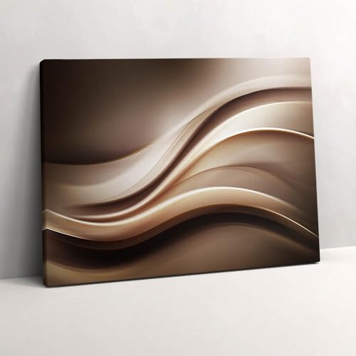 Grand tableau peinture murale abstraite Vague d'énergie 80x60cm décoration d'art