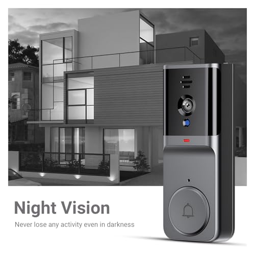 Image of Trenzu Smart WiFi Video Doorbell | Wireless Door Bell Security Camera with Night Vision | AI Motion & Human Detection | 2-Way Intercom | Instant Phone Alert | Alexa & Google | Waterproof | Easy Setup