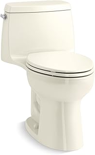 Kohler 30811-96 Santa Rosa One-Piece Compact Elongated 1.6 Gpf Toilet, Biscuit