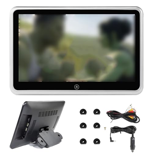 Pantalla para reposacabezas de coche 1080p con luces de 7 colores y lector USB 1