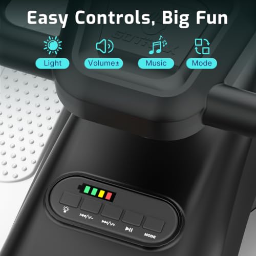 Image of Gotrax Electric Wiggle Car for Kids 3-8, 12V Battery for 120Min w /Bluetooth | Safe Lead-acid Battery, Quiet & Powerful Brushless Motor,Music Speaker,Battery Display, Max 132lbs Load,Gift for Girls,Black