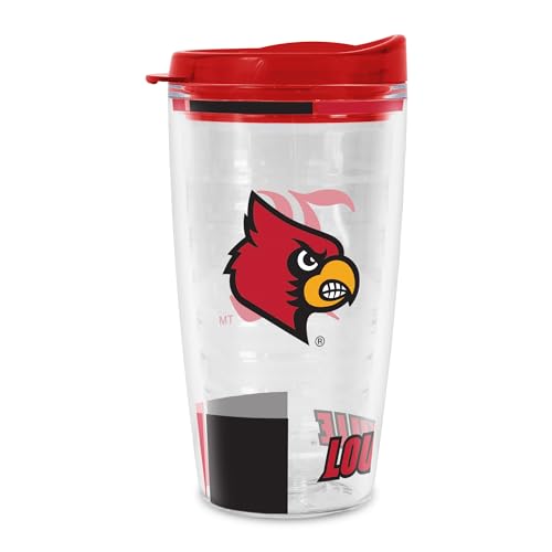 Rico Industries NCAA Louisville Cardinals Double Wall 16oz Tritan Tumbler