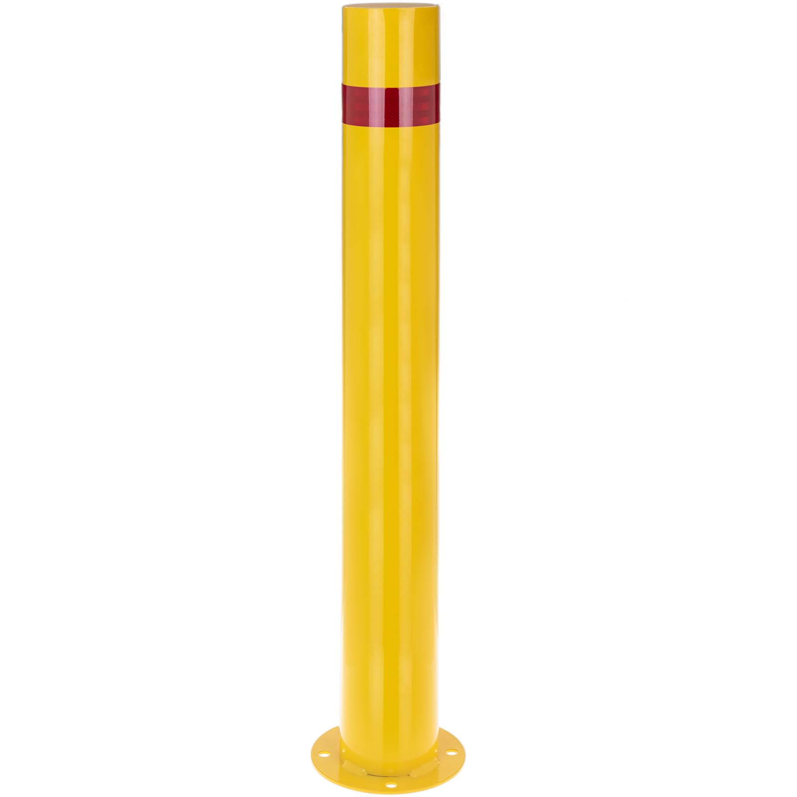 PrimeMatik Pilona bolardo de Acero Amarilla 110 x 960mm
