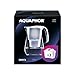 AQUAPHOR Wasserfilter Onyx weiß inkl. 3 MAXFOR+ Filterkartuschen - Premium-Wasserfilter in Glasoptik zur Reduzierung von Kalk, Chlor & weiteren Stoffen