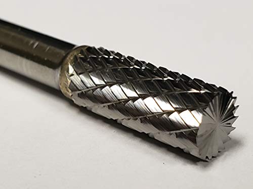 Fresa Alfa Tools B71293D Carburo Cilíndrica Doble Corte miniatura 2