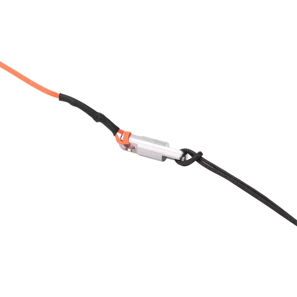 Gavigain Bobine de Doigt de plongée sous-Marine avec Ligne Orange Fluorescente, Accessoire de plongée en apnée sous-Marine en Acier Inoxydable