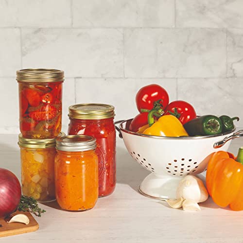 Superb Sealing Solutions Canning Lids - Mason Jar Regular Mouth Lid Toppers Fit Ball And Kerr Jars, 2.75 Inch Food Grade With Thick Seals, Usa Made, 60 Count, Gold #TOP5