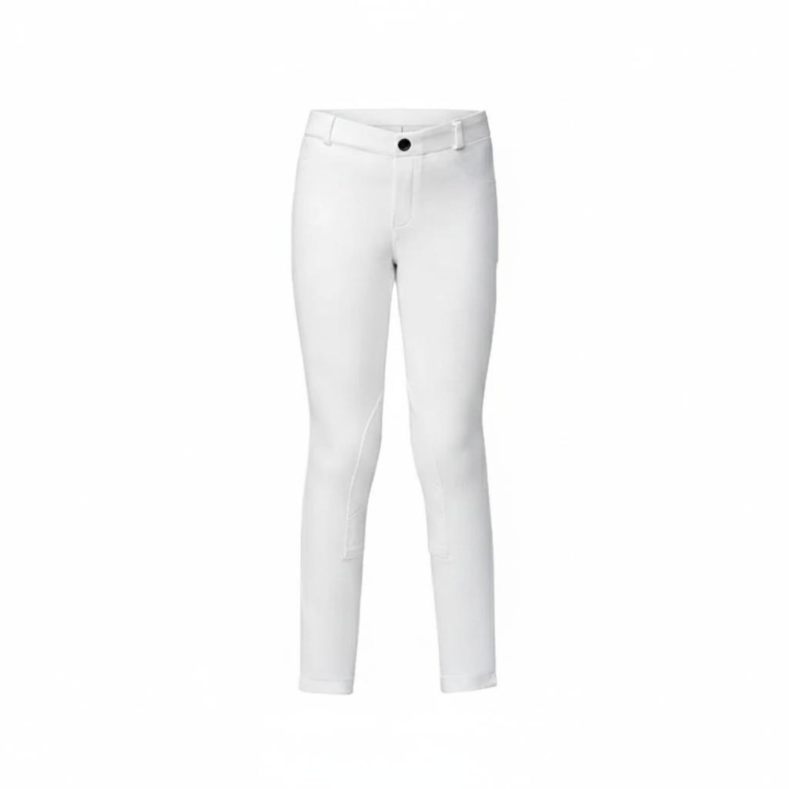 Baoblaze Pantalones de Equitación para Niños Pantalones Breeches Jodhpurs Mallas con Tejido Amable con la Piel y Buena Ventilación Ajuste Cercano Que Mejora la, White, 160