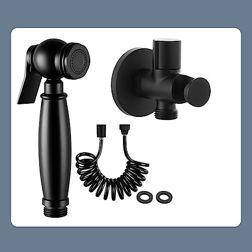 Pulverizador de bidé portátil para inodoro negro multifuncional de cobre 8