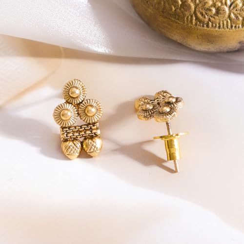 Image of Rubans Gold Plated Royal Necklace Set for Women Stylish