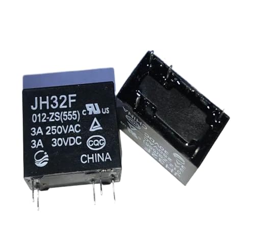 Relé JH32F 012-ZS(555) de 5 pines y 12V 3A para circuitos electrónicos