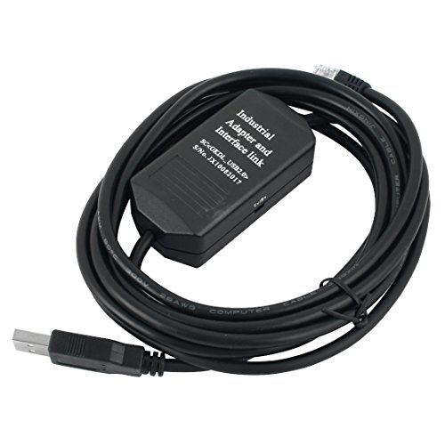 uxcell USB-KV Touch Screen PLC Programming Cable Black 9.5 Ft for Keyence KV 16 1000