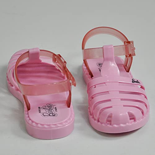 Sandália Barbie Duo Aranha, Grendene Kids, Criança Unissex, Rosa/Rosa Transparente, 26/27