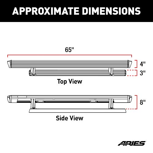Aries 3036571 Actiontrac 65-Inch Retractable Powered Running Boards, Select Jeep Wrangler Jl , Black #TOP2