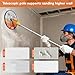 ZHJAN Drywall Pole Sander with Extension Pole, 360° Rotation Wall Sander with 10 PCS Sanding Sheets (80/100/120/180/240Grit), Pole Sanding Tool for Painted Walls and Ceilings