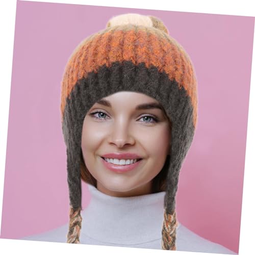 Protège-oreilles efficace contre le froid avec ce bonnet maille chaude tresses - 6
