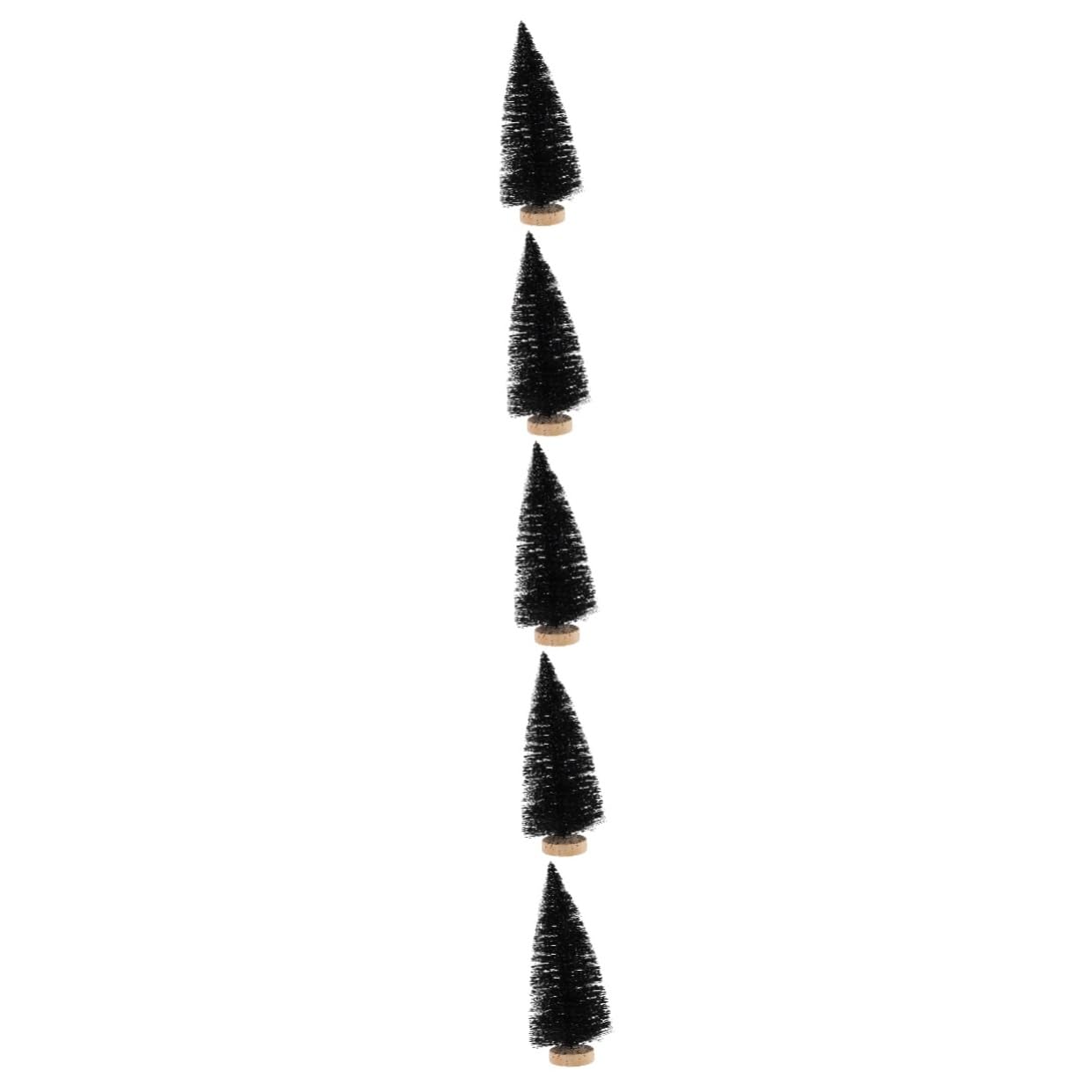 TOPBATHY 5 Pz piccolo albero di natale nero christmas party centrotavola natalizio mini albero di natale da tavolo addobbi per alberi di natale arredamento piccoli alberi di natale plastica