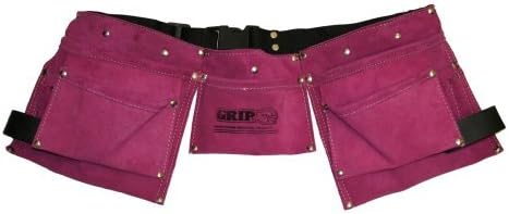 Grip Women's Pink Leather Tool Belt
