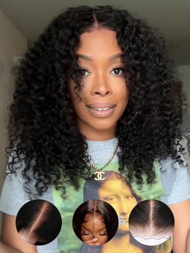 Sunber Bye Bye Knots Curly Glueless Human Hair Wig Pre