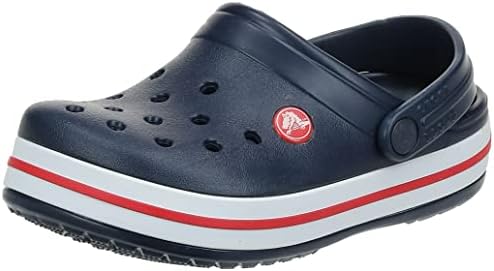 Crocs Kids' Crocband Clog , Navy/Red, 11 Little Kid