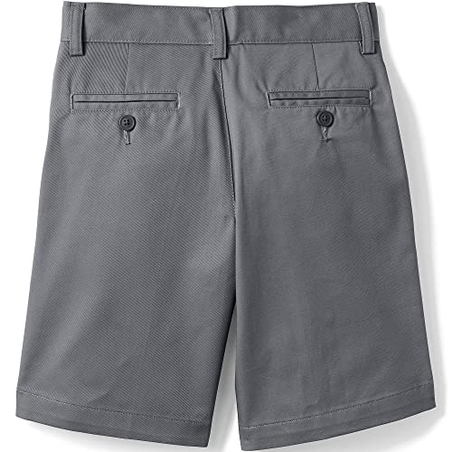 Image of Lands' End School Uniform Boys Plain Front Blend Chino Shorts