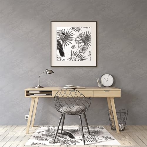 Protège-sol imperméable bureau tapis chaise 140x100 PVC antidérapant - 4