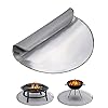 Jubor Vuurplaats Mat, 24 Inch Vuurvaste Grill Mat, Water Hittebestendige Mat Vuurplaats Pad Protector voor Gras Decking…