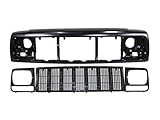 1997-2001 CHEROKEE FRONT HEADER MOUNT PANEL GRILLE HEADLIGHT DOOR BEZEL 4P
