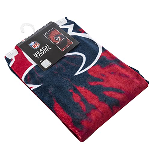 Image of Northwest NFL Houston Texans Unisex-Adult Beach Towel, 30 inch x 60 inch, Psychedelic