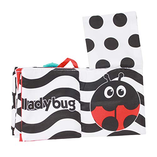 Sassy - Libro infantil Peek a Book, blanco y negro