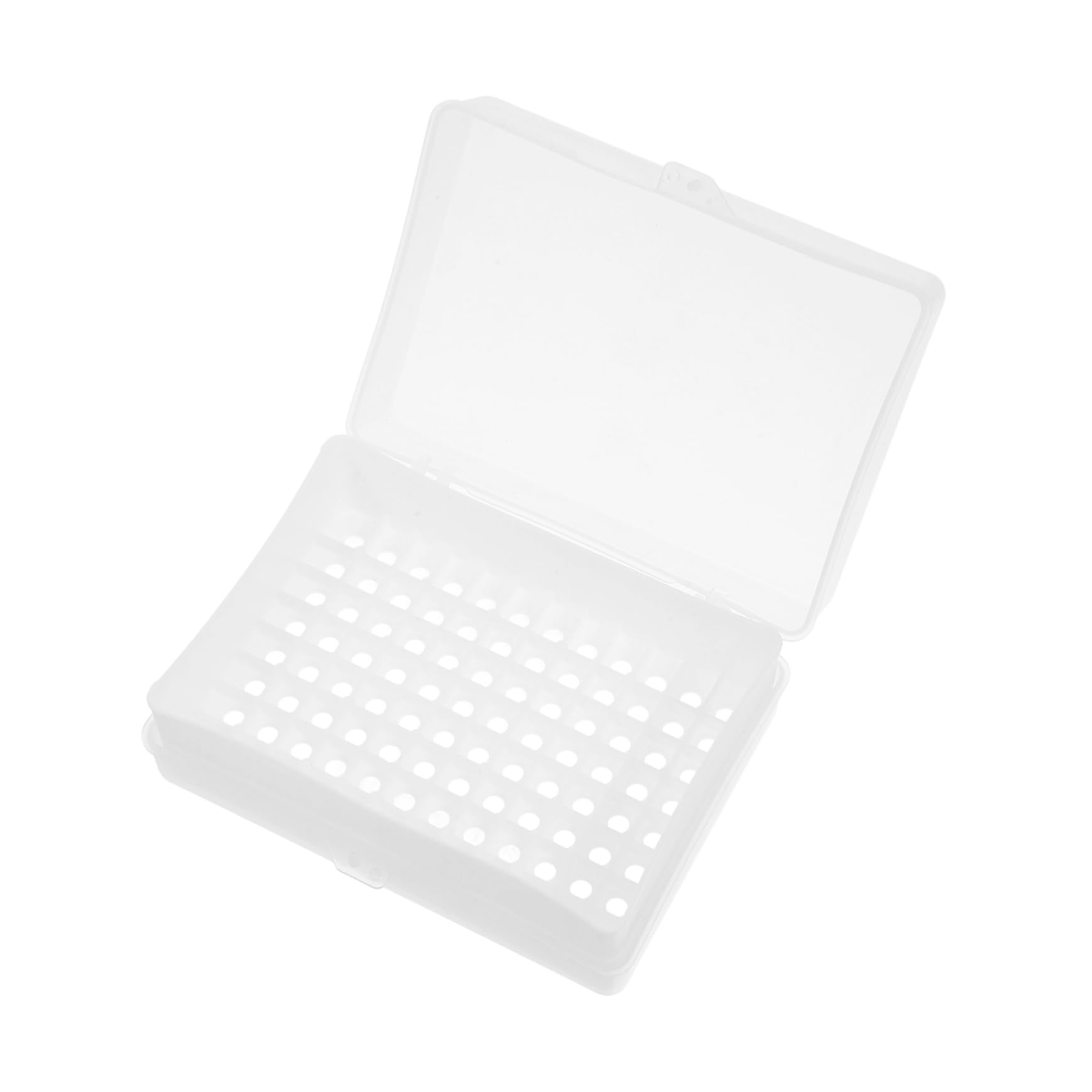 CHILDWEET Box Box Test Tube Storage Holder Test Tube Case Microcentrifuge Tube Rack Test Tube Rack Holder Lab Test Tube Holder Test Tube Container Vial Holder Plastic White