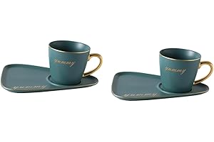 2pcs Ceramic Coffee Cup Paper Light Shades Ceiling Tea Cup Tray Vintage...