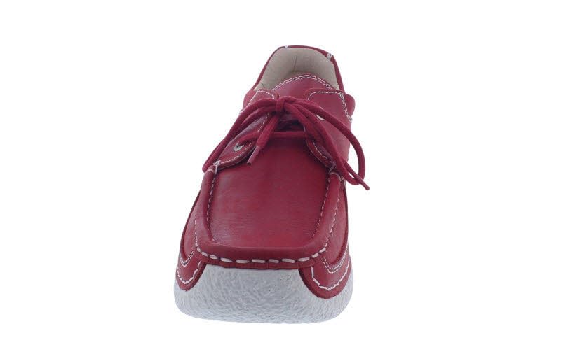 Wolky Roll Shoe 0621636-570, Fantastic Leather (Glattleder), Red Summer, Halbschuh Rot Gr. 39