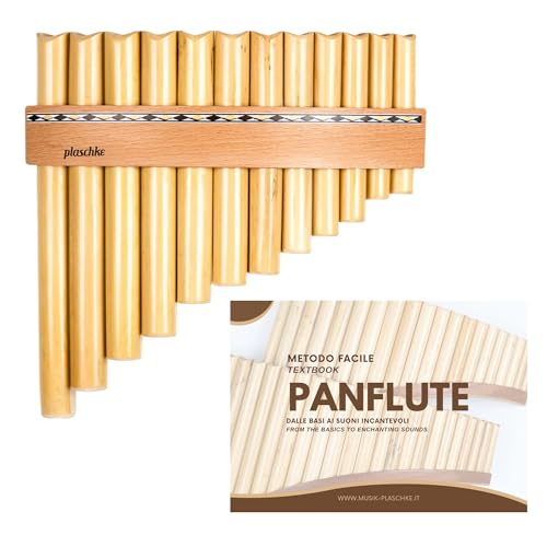 Flûte de Pan Plaschke 12 tubes Do pour apprendre la musique facilement à la maison avec méthode