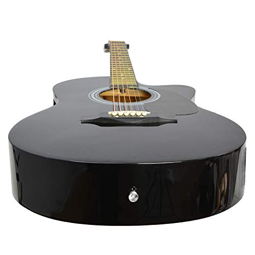 3rd Avenue 4/4 formaat cutaway akoestische gitaarpakket voor beginners, tas, plectrums en reservesnaren - zwart - Image 5