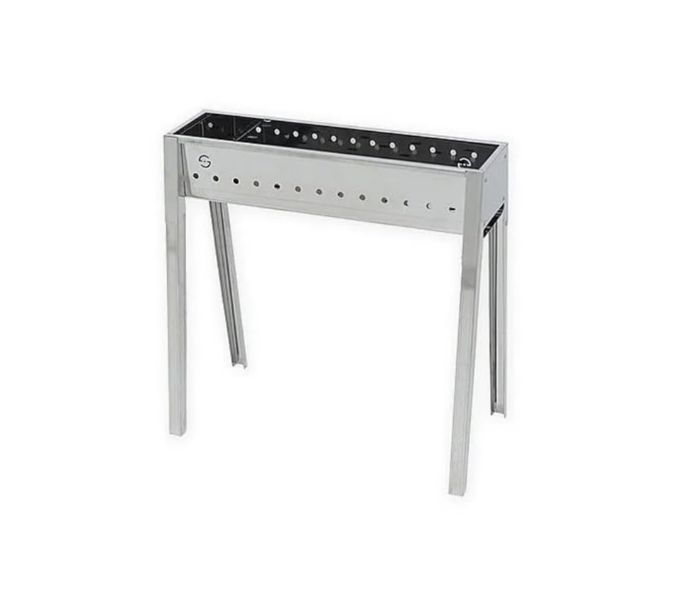 Cuisinière brochettes inox Lisa Milano 100 cm haute résistance
