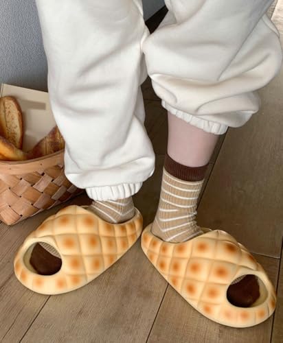 Halemet Cartoon Bread Sandals for Women 2025 Platform Sandals with Arch Support Comfort House Slides for Summer Outdoor 20254