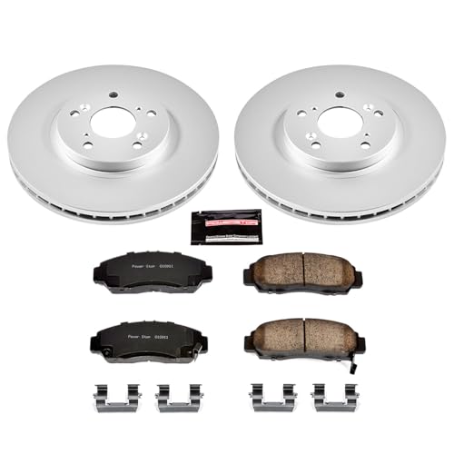 Image of PowerStop Z17 Brake Pad & Fully Coated Rotor Kit Front CRK2292